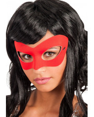 Rote Maske aus Stoff in Beutel mit Aufhänger Rote Maske aus Stoff in Beutel mit Aufhänger