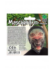 Maschera intera da leone che ruggisce, realizzata in tessuto Maschera intera da leone che ruggisce, realizzata in tessuto