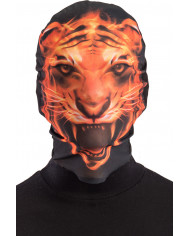 Maschera intera da tigre in tessuto elasticizzato traspirante