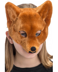 Fox chinless mask in plush for a nice Carnival disguise. Ideal