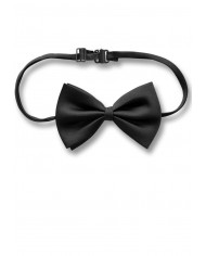 Black Satin Bow, Cm.12X7, In Pbh