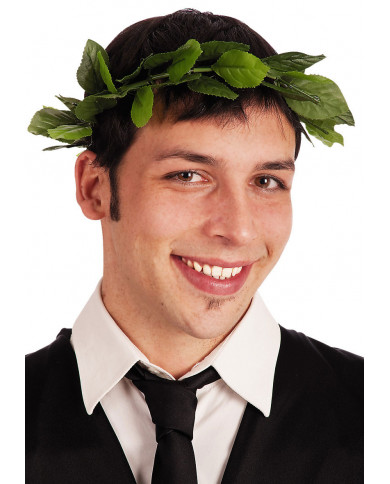 Corona di alloro realizzata in plastica verde. Ideale per Corona di alloro realizzata in plastica verde. Ideale per