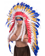 Beautiful feather diadem for a night of magic rites and Beautiful feather diadem for a night of magic rites and