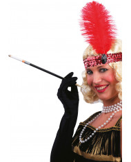 Red Charleston Diadem W/Sequins, Feathers And Diadem In Pbh Red Charleston Diadem W/Sequins, Feathers And Diadem In Pbh