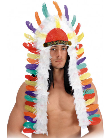 Diadema indio en bolsa con solapa de cartón Diadema indio en bolsa con solapa de cartón