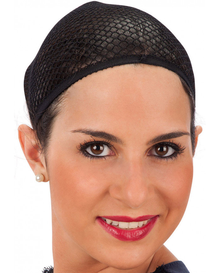 Filet à cheveux noir dans une pochette