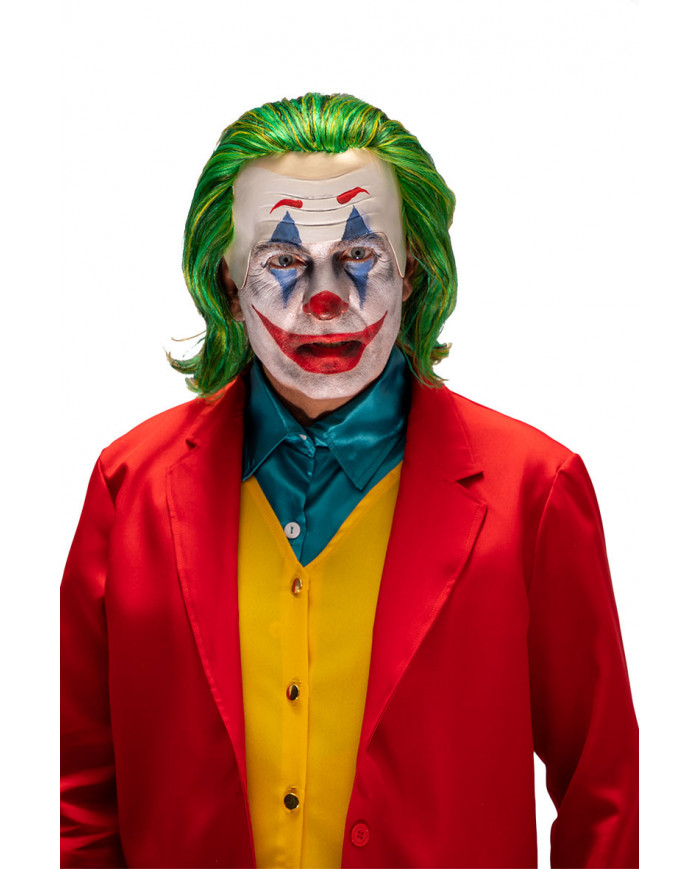 Cap with green hair to impersonate Joker, the crime prince on Cap with green hair to impersonate Joker, the crime prince on