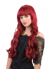 Wig with long red hair with fringe, suitable for so many Wig with long red hair with fringe, suitable for so many
