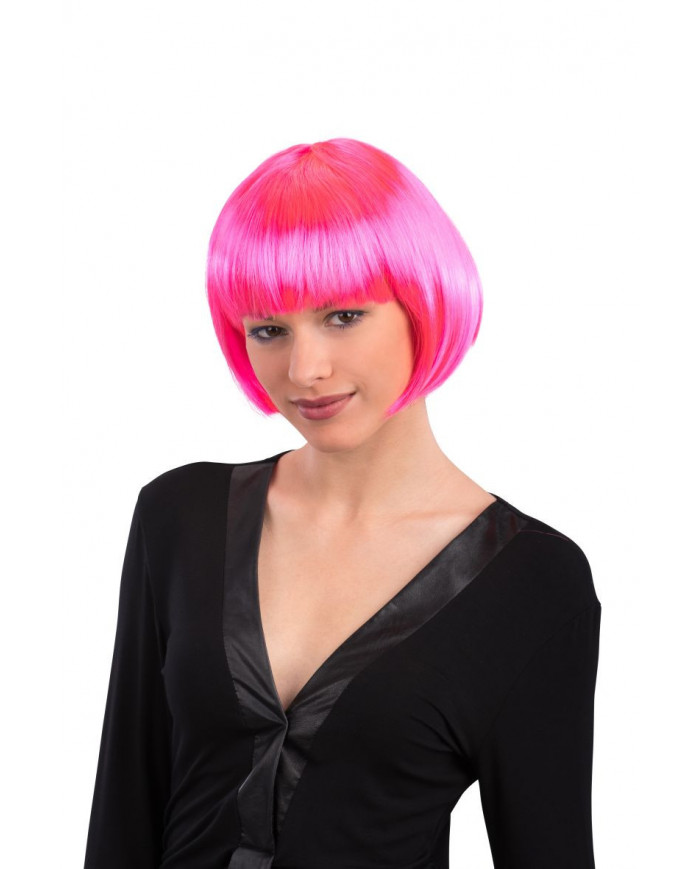 Fuxia wig for a pink night!
