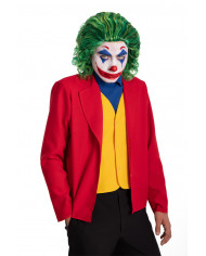 Green wig to impersonate Joker, the prince of crime spanning Green wig to impersonate Joker, the prince of crime spanning