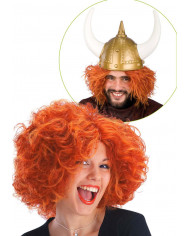 Perruque cheveux cuivrés dans un étui Perruque cheveux cuivrés dans un étui