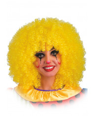 Perruque cheveux jaunes crépus (environ 190 g) dans un étui Perruque cheveux jaunes crépus (environ 190 g) dans un étui