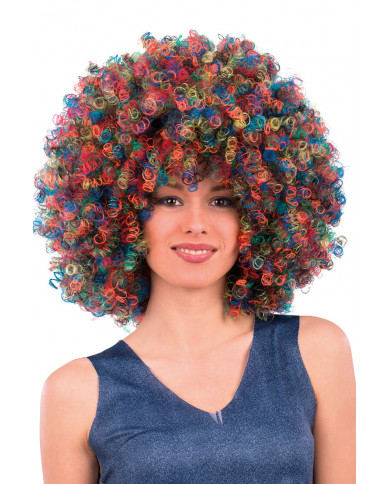 Multicolour Clown Wig In Box