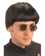 Black short wig that lends itself to so many disguises, from