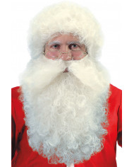 Santa'S Wig W/Beard In Polybag Santa'S Wig W/Beard In Polybag