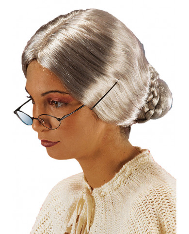 Perruque vieille femme dans un étui Perruque vieille femme dans un étui