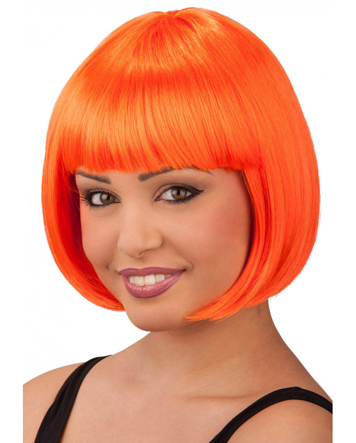 Lovely Orange Fluo Wig In Bag Lovely Orange Fluo Wig In Bag