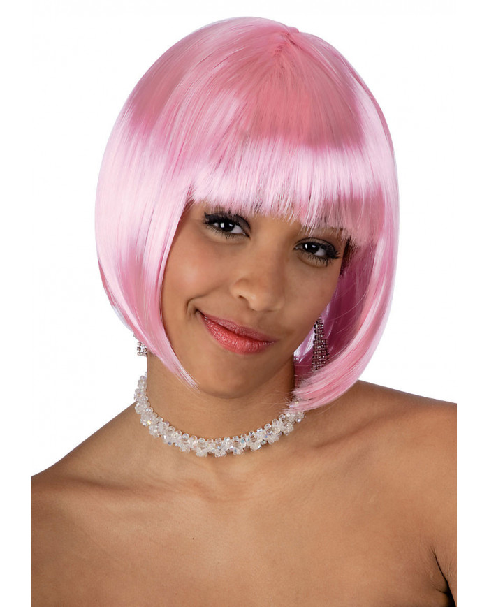 Pink Lovely Wig In Polybag