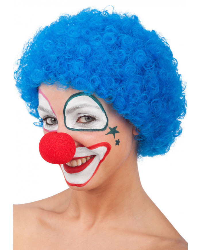 Perruque cheveux bleus bouclés (environ 60 g) dans une pochette Perruque cheveux bleus bouclés (environ 60 g) dans une pochette