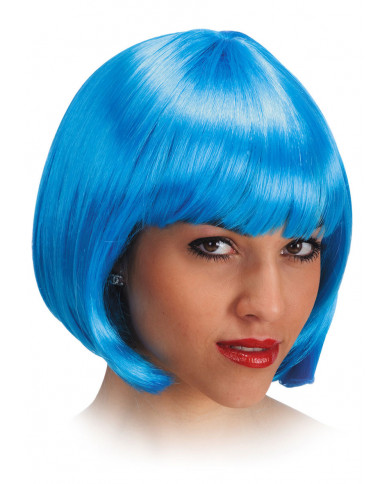 Perruque Pin-up cheveux bleus dans une pochette Perruque Pin-up cheveux bleus dans une pochette