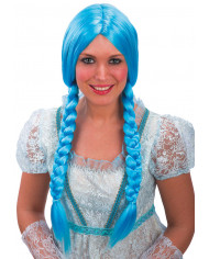 Extra Long Light Blue Plaits Wig In Box