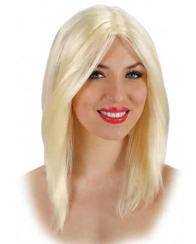 Perücke glatt blond in Beutel mit Haken Perücke glatt blond in Beutel mit Haken