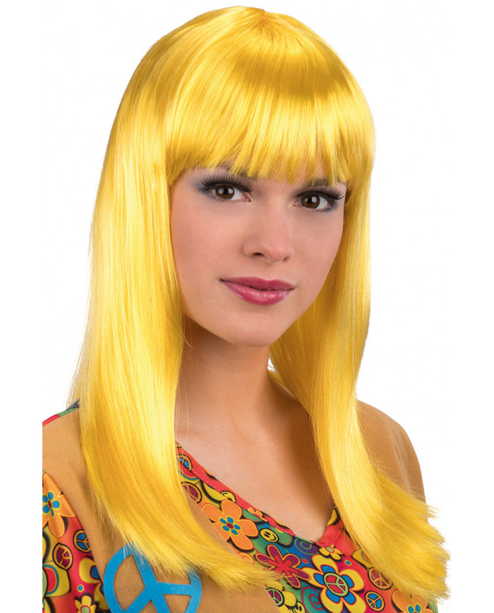 Straight long wig with fringe, to make your perfect disguise. Straight long wig with fringe, to make your perfect disguise.