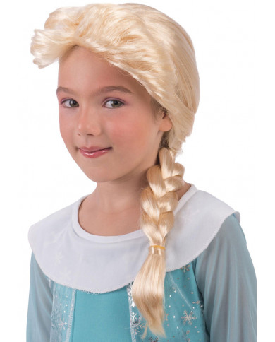Blonde wig with plait for kid, to impersonate Frozen's Blonde wig with plait for kid, to impersonate Frozen's