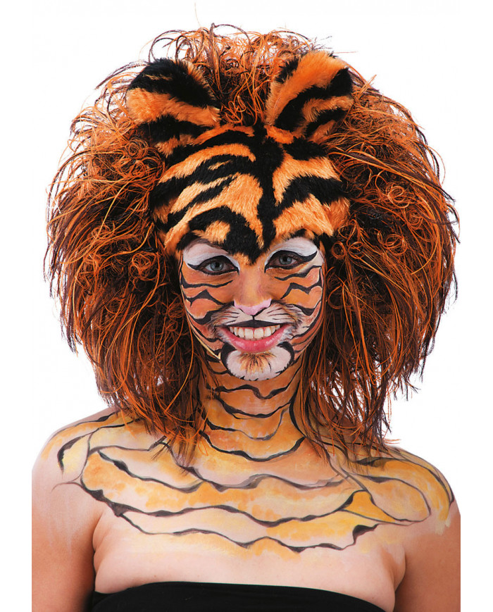 Peluca tigre en estuche