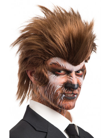 Wig with sideburns for man to complete a disquieting and Wig with sideburns for man to complete a disquieting and