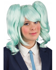 Light Green Wig W/Ponytails In Pvc Box Light Green Wig W/Ponytails In Pvc Box
