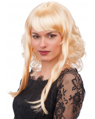 Blond Curly Wigh With Puffs In Bag Blond Curly Wigh With Puffs In Bag