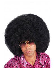 Parrucca Africa in colore nero, realizzata in fibre sintetiche Parrucca Africa in colore nero, realizzata in fibre sintetiche