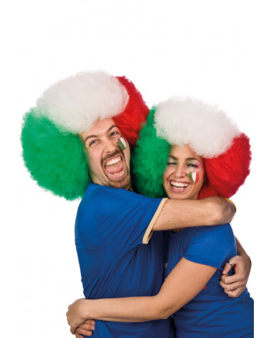 Peluca Italia texturizada diám. de unos 40 cm en bolsa con gancho Peluca Italia texturizada diám. de unos 40 cm en bolsa con gancho