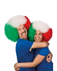 Peluca Italia texturizada diám. de unos 40 cm en bolsa con gancho