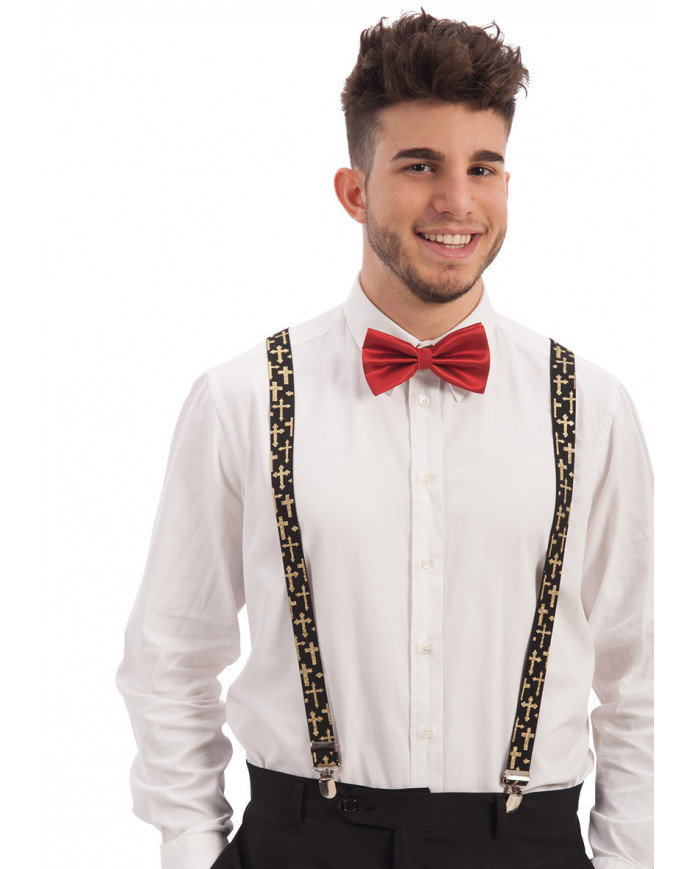 Braces With Gold Crosses In Pbh