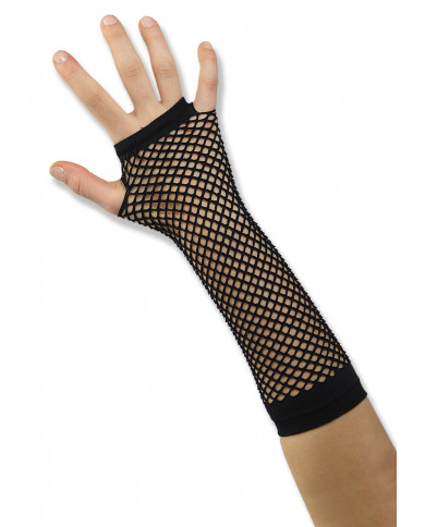 Black Netfish Gloves In Pbh, Length Cm.25