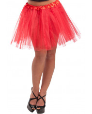 Ballettrock rot L. ca. 38 cm Einheitsgröße in Beutel mit Aufhänger