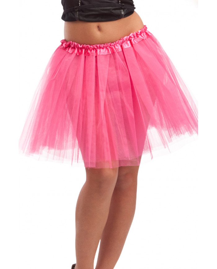 Tutu fuchsia fluo, longueur 38 cm environ taille unique dans une Tutu fuchsia fluo, longueur 38 cm environ taille unique dans une