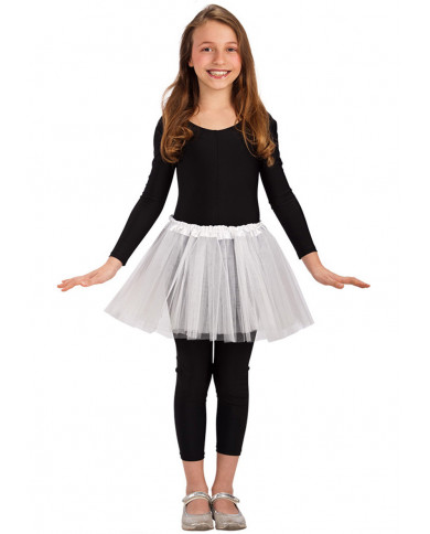 Tutu blanc pour filles, longueur 30 cm environ taille unique dans une Tutu blanc pour filles, longueur 30 cm environ taille unique dans une