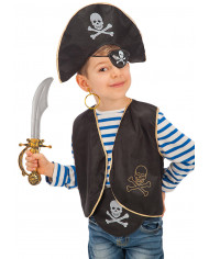 Pirate Set (Hat, Eyepatch, Waistcoat, Earring, Sword And Belt) In Pbh