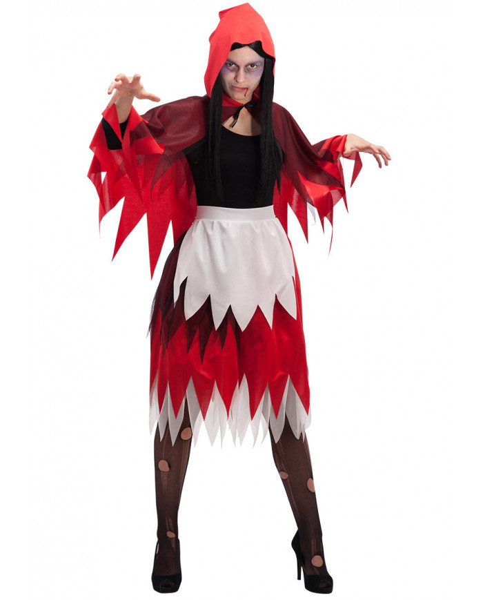 Horror Red Hood Set (Skirt And Cape) In Bag
