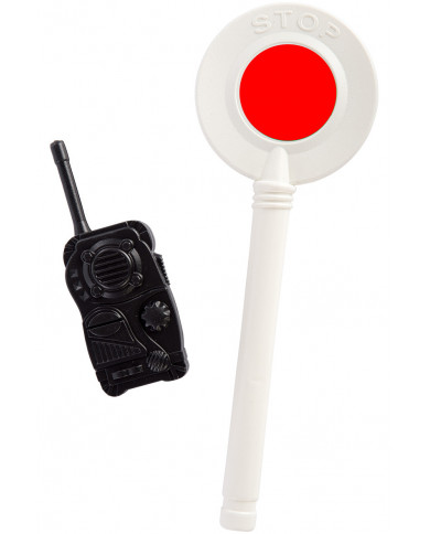Set consisting of signal disk and radio. The traffic policeman Set consisting of signal disk and radio. The traffic policeman
