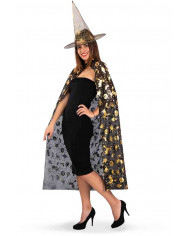 Set da strega per donna, comprende un mantello lungo 120 cm e Set da strega per donna, comprende un mantello lungo 120 cm e