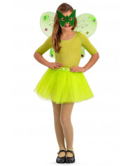 Green butterfly set consisting of wings cm.48x42, veil skirt