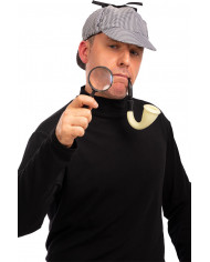 Set travestimento da detective, adulto, composto da cappello da Set travestimento da detective, adulto, composto da cappello da