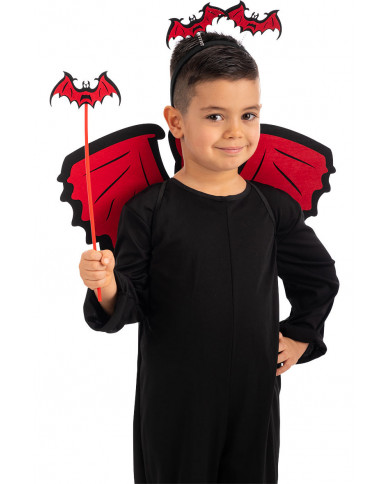 Red bat set for children consisting of wings h.cm.26x48 Red bat set for children consisting of wings h.cm.26x48