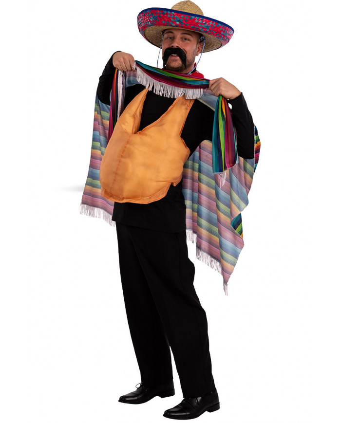 Filled fabric fake belly, comfortable to wear thanks to