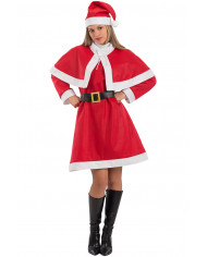 Abito da Babbo Natale, da donna, adulto, realizzato in panno