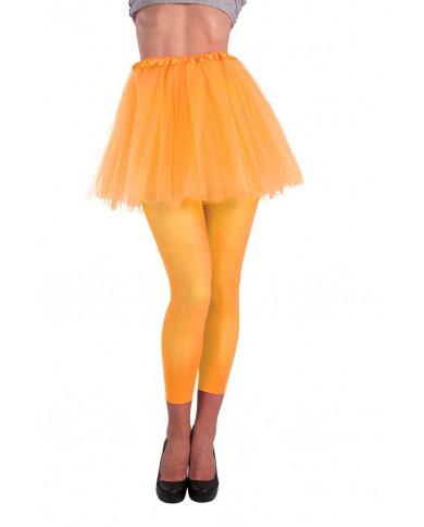 Fluo orange leggins, for a flashy look perfect at summer